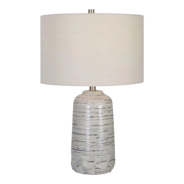 Cyclone Ivory Table Lamp For Sale