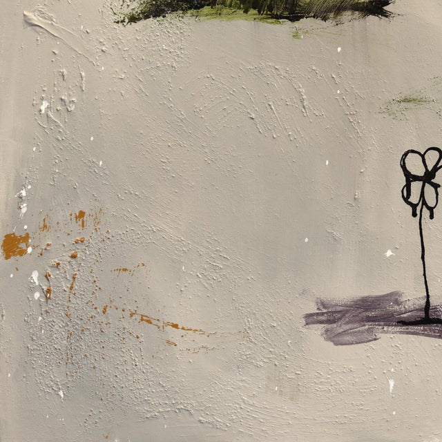 2020s In the Presence of Fragrant Bliss - Large Original Graffiti-Inspired Abstract Floral Mixed Media Painting on Canvas by Amber Goldhammer For Sale - Image 5 of 9