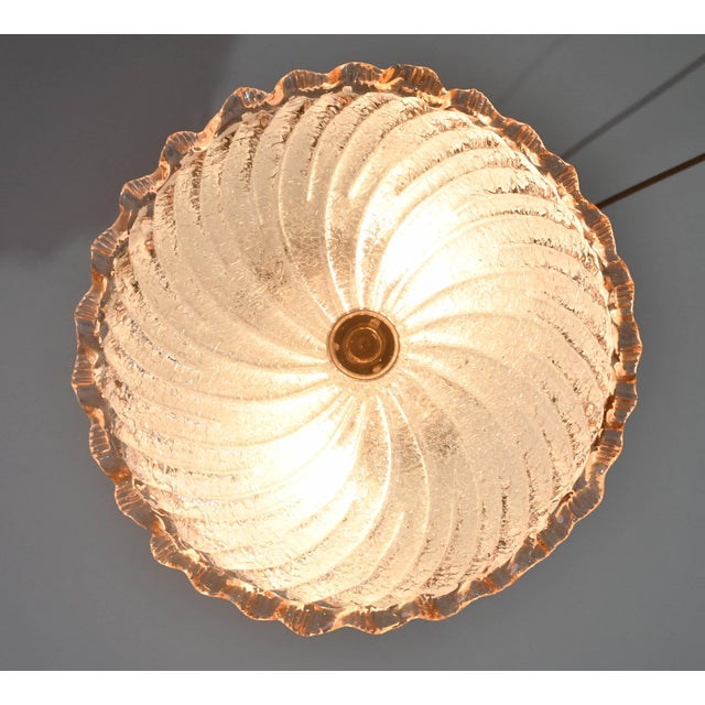 1970 Italian Lady Pink Murano Glass Ceiling Fixture, Murano For Sale - Image 6 of 12