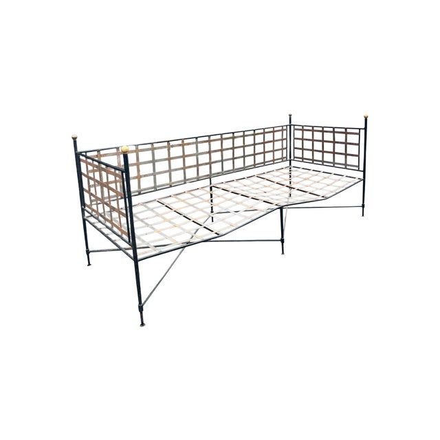 Mario Papperzini / Salterini Wrought Iron Patio Daybed Seating Sofa Sette. No tag/manufacturer never used tags. Super...