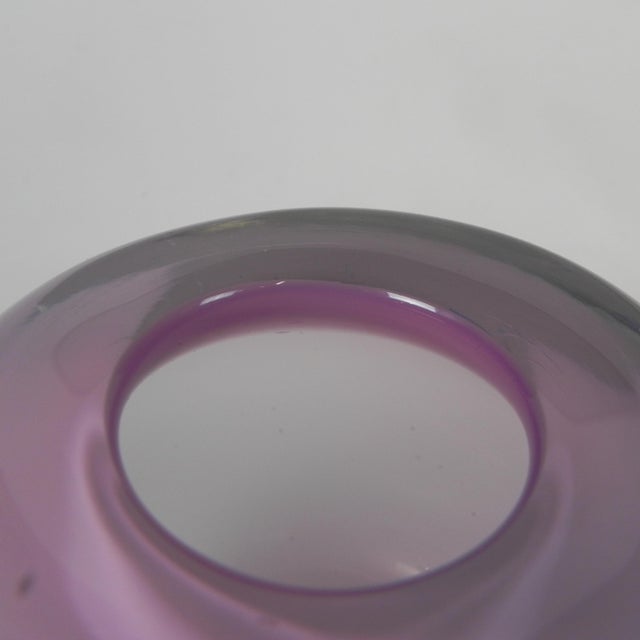 Pink Vintage Thick-Walled Vase attributed to Severin Brørby, 1970s For Sale - Image 8 of 10