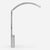 Sculptural floor lamp designed by Nanda Vigo for Arredoluce, featuring a dramatic sweeping aluminum arc supported by a...