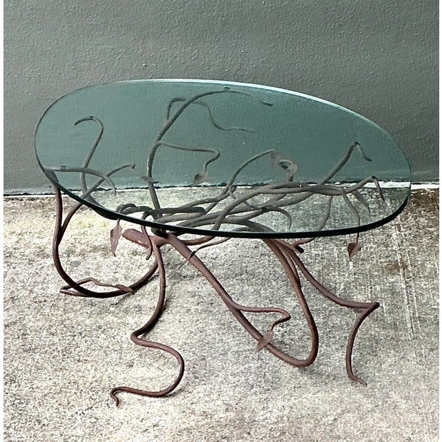 Vintage Patinated Metal Branch Coffee Table For Sale - Image 10 of 12