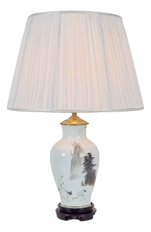 Japanese Table Lamp by Haruo Momoki for Franklin Porcelain, 1980s