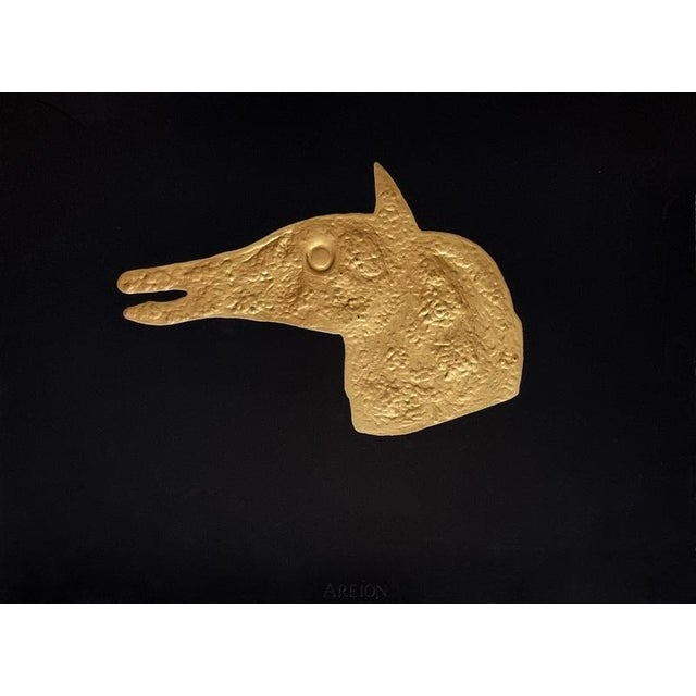Georges Braque (after) Areion (Of the gods and goddesses) Original engraving with embossing enhanced with gold leaf Pierre...