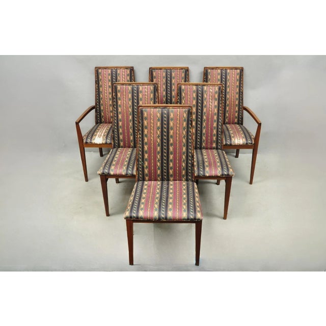 Vintage Mid Century Modern Walnut Dining Room Chairs by Dillingham - Set of 6 For Sale - Image 18 of 18