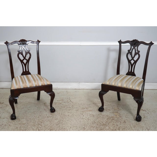 Set of 6 Stickley Mahogany Dining Room Chairs For Sale - Image 13 of 18