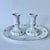 Vintage German Winterling Porcelain Shabbat Candlesticks With Matching Tray, Set of 3 For Sale - Image 12 of 12