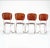 Wood Mid-Century Modern Minimalist First Edition Aluflex Stackable Folding Chairs from Armin Wirth, Switzerland, 1950s, Set of 4 For Sale - Image 7 of 18