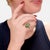 A fine signed Southwestern gold and turquoise cocktail ring. In 14 karat yellow gold. Attributed to the Arizona Mines &...