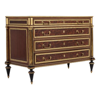 18th Century French Louis XVI Mahogany Commode For Sale