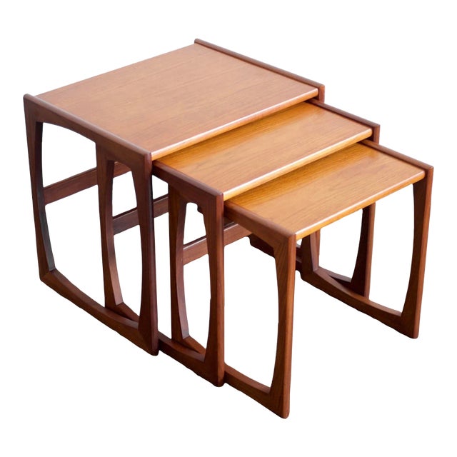 G-Plan "Quadrille" Teak Nesting Tables - Set of 3 | Chairish
