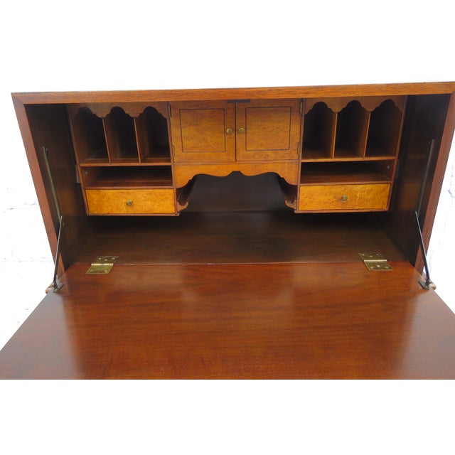 Early 1900s Walnut Small Secretary Writing Desk 5930 For Sale In Miami - Image 6 of 12