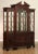 High Quality American Made Large Two Piece Mahogany Breakfront China Cabinet, Having Three Glazed Doors Opening to...