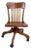 Vintage Tiger Oak Adjustable Swivel Desk Banker Lawyer Jury Office Chair For Sale