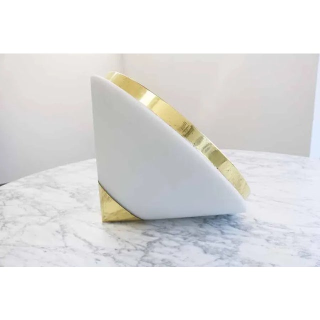 Space Age Cone Lamp in Glass and Brass from Limburg For Sale - Image 5 of 7