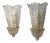 Large Gold Leaf and Murano Glass Wall Lights from Barovier & Toso, 1980s, Set of 2 For Sale