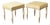 Swedish Pair of Louis XVI Style Stools Late 19th Century For Sale