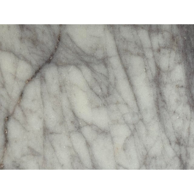 White Vuue for Cb2 Martini Marble Side Table For Sale - Image 8 of 12