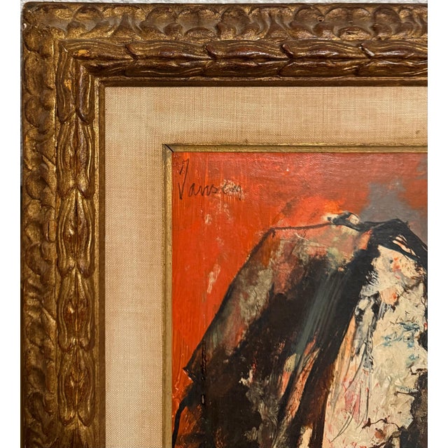 Jean Jansem, Oil Painting Woman Portrait French Armenian Modernist Jean Jansem Ecole De Paris For Sale - Image 4 of 7