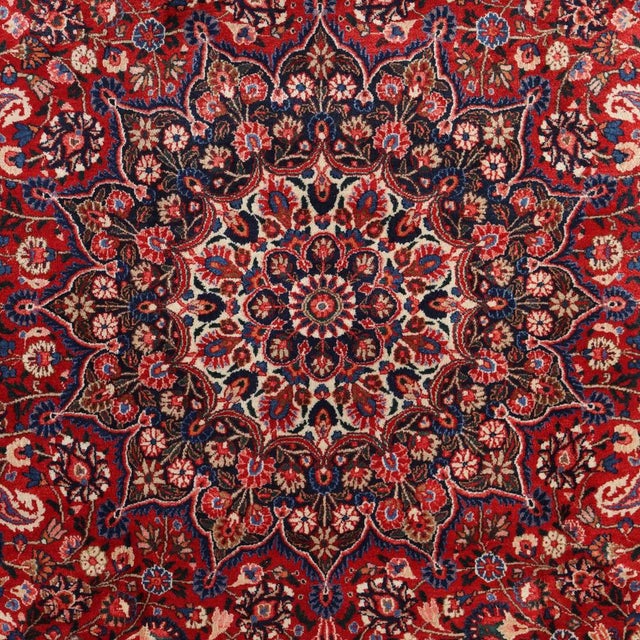 Middle Eastern Mashad Rug For Sale - Image 3 of 8