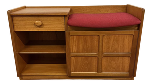 Nathan Vintage Teak Entry Bench With Storage