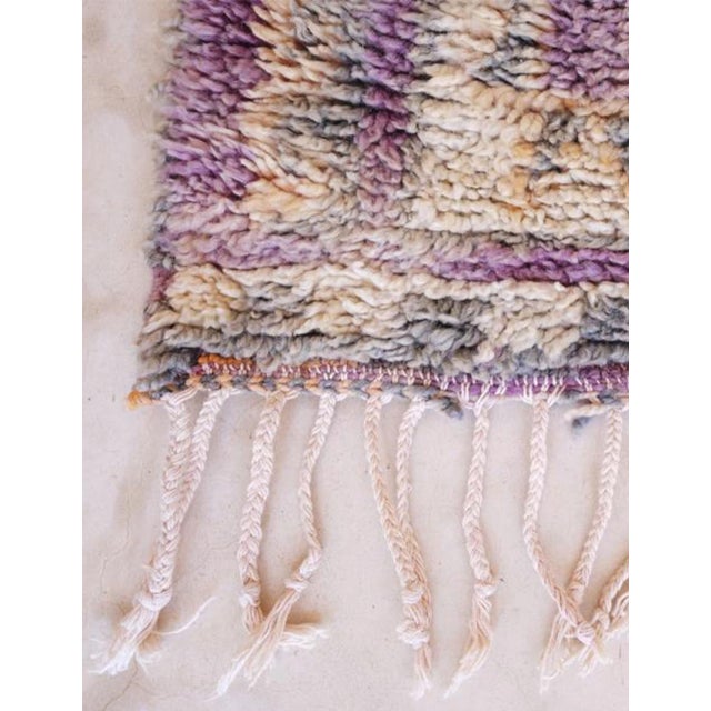 1980's Lilac Moroccan Rug For Sale - Image 4 of 7