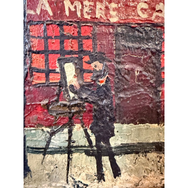 Mid 20th Century La Mère Catherine, Paris by the Renowned French Artist André Renoux (1939–2002). For Sale In Reno/Lake Tahoe - Image 6 of 10