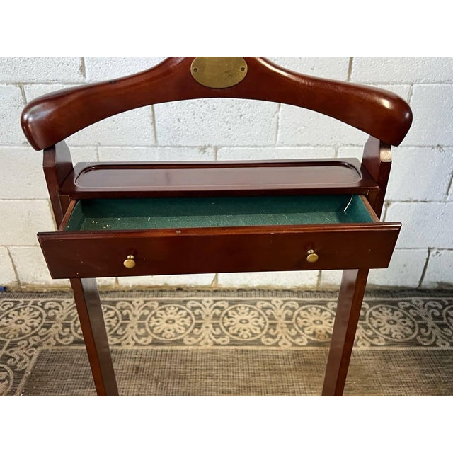 Wood Vintage Mens Valet Stand For Sale - Image 7 of 10
