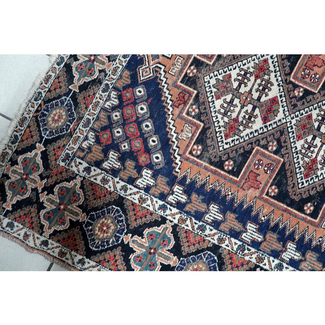 1920s, Antique Persian Afshar Rug 3.8' X 4.6' (115cm X 142cm) For Sale In New York - Image 6 of 12