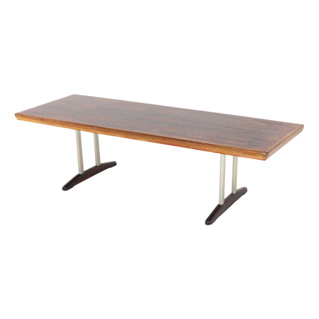 Rosewood & Walnut Drachten Coffee Table For Sale