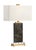 A masculine design combines with feminine accents to create this 27.5" Contemporary table lamp. Jackson lamp features a...