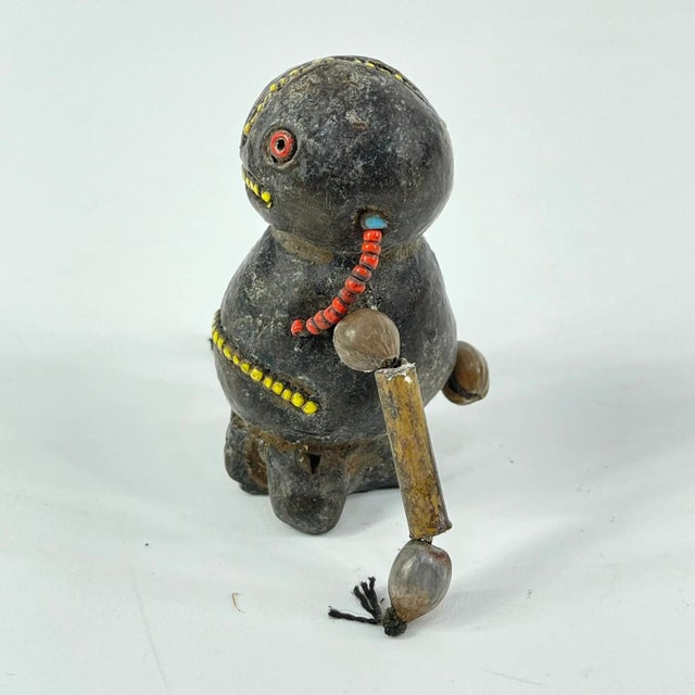 Early 20th Century Tikar Clay House God 2inch Cameroon For Sale - Image 4 of 9