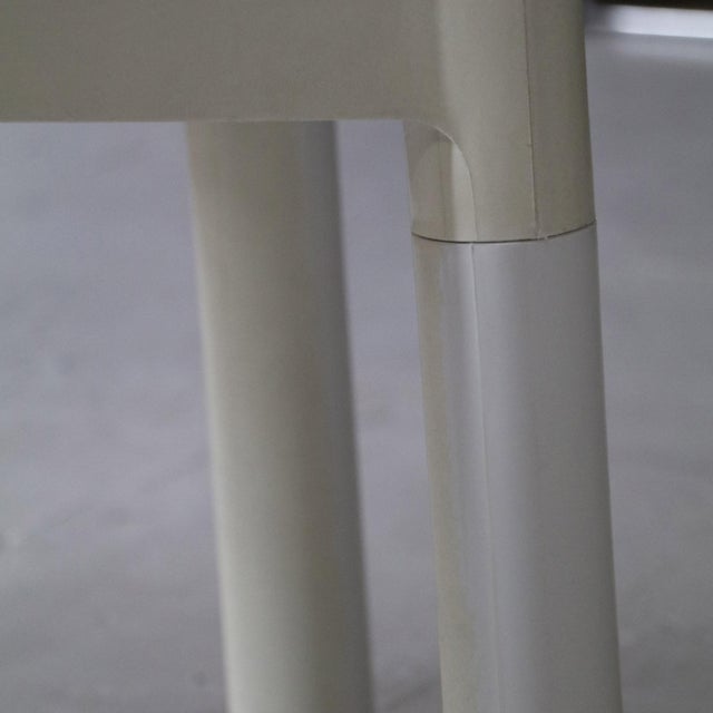1970s Model 4875 White Plastic Chair by Carlo Bartolli for Kartell For Sale - Image 10 of 16