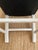 Wood Set of 6 Vintage Painted Mahogany Chippendale Ribbon Back Dining Chairs With New Perennials Striped Fabric For Sale - Image 7 of 14