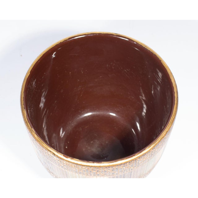 Bitossi Bitossi Seta Italian Ceramic Planter Pot For Sale - Image 4 of 6