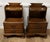 Brown Large French Walnut Bedside Cabinets, 1920s, Set of 2 For Sale - Image 8 of 8