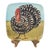 Ceramic Late 20th Century Zrike on the Farm Italy Hand Painted Square Turkey Dish For Sale - Image 7 of 7