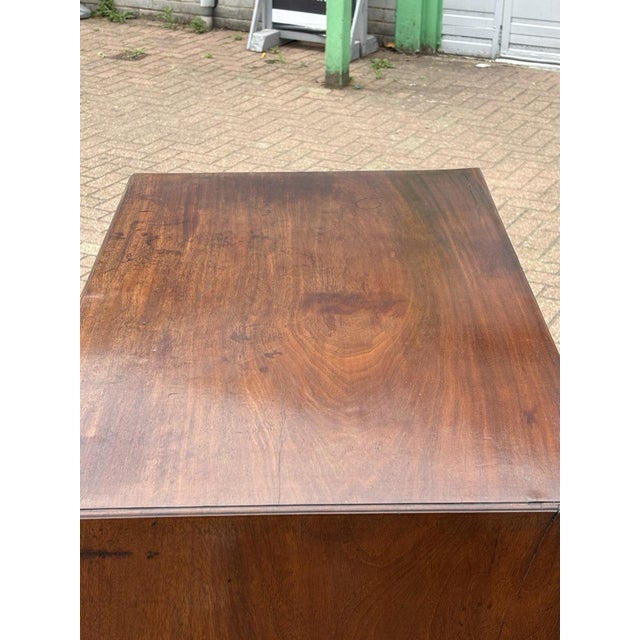 Georgian Mahogany Chest of Drawers with Brass Handles For Sale - Image 9 of 18
