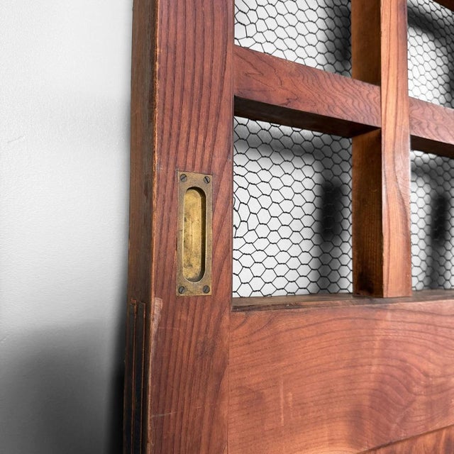 Wood Antique Japanese Sliding Door, 1890s For Sale - Image 7 of 18