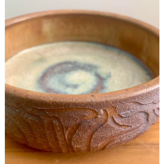 Ceramic California Modernist Paul Bellardo Bowl Modern Pottery - Paul Bellardo Ceramic Dish Platter Catchall Bowl Pot For Sale - Image 7 of 11