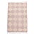 Champagne Blush & Dusty Rose Diamond Checker Zanafi Flatweave Moroccan Wool Rug 4x6 For Sale