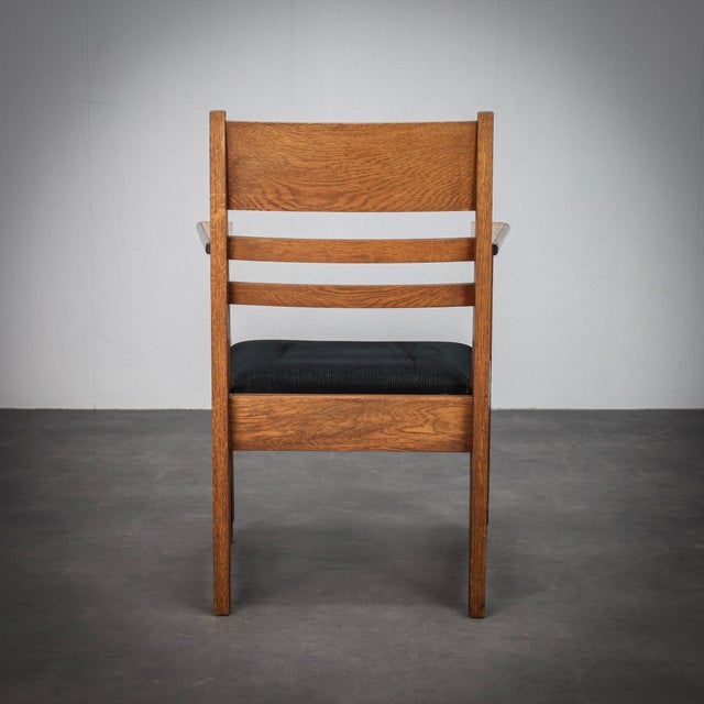 Wood Vintage Dutch Art Deco Armchairs for L.O.V. Oosterbeek, 1930s, Set of 2 For Sale - Image 7 of 12