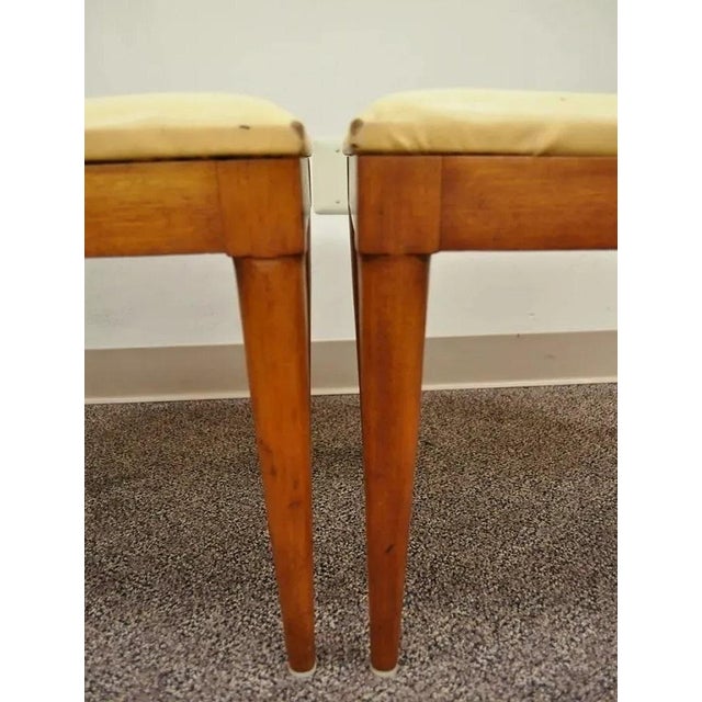 Mid 20th Century Vintage Paul McCobb Style Mid Century Modern Maple Slat Back Dining Chairs- a Pair For Sale - Image 11 of 12