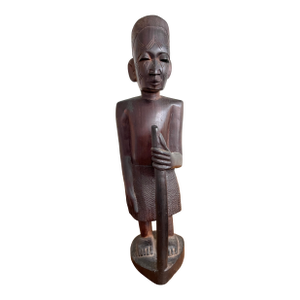 East African Carving of a Village Elder