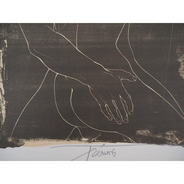 Pierre-Yves Tremois, Embracing Couple, Original Signed Lithograph For Sale - Image 6 of 7