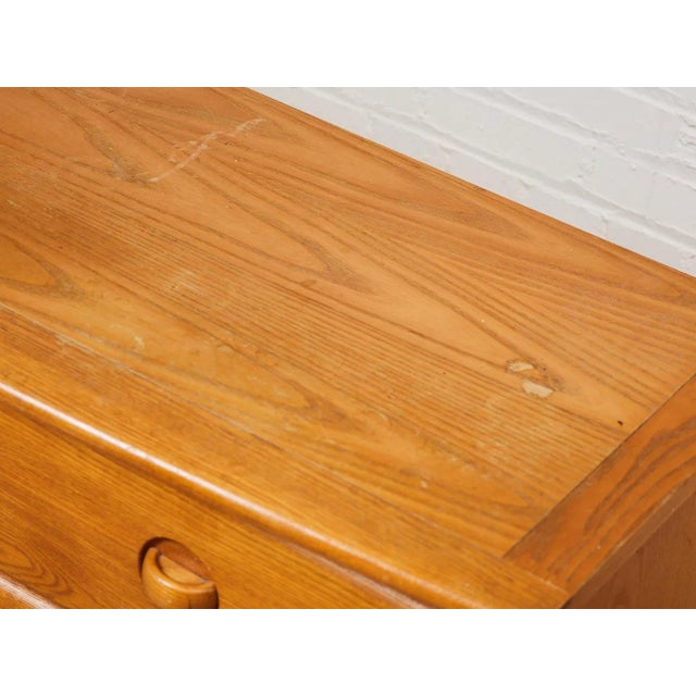 Mid 20th Century Oak Three Drawer Dresser For Sale - Image 4 of 12