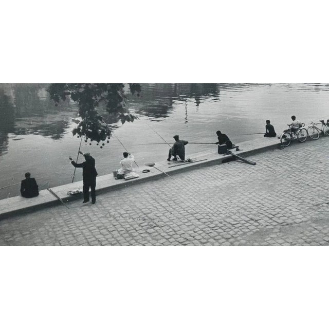 Erich Andres, Fishermen by the Seine, Paris, France, 1950s, Black & White Photograph For Sale - Image 4 of 5