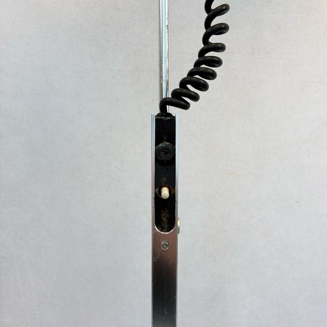 Metal Adjustable Chrome Twin-Head Floor Lamp by Ronald Holmes for Conelight, 1960s For Sale - Image 7 of 12