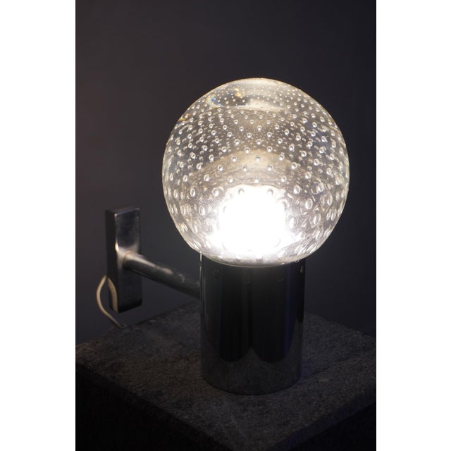Silver Vintage Wall Light by by Gino Sarfatti for Archimede Seguso, 1960 For Sale - Image 8 of 14